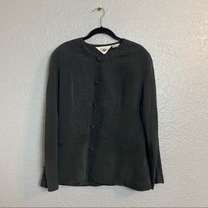 VINTAGE BALDANZA SILK EMBROIDERED SHIRT{10}